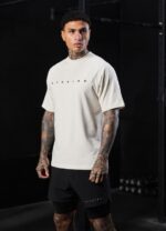 Gym King Rebellion Tee Antique White Men Clothing J2PFB43 - Image 8
