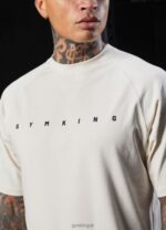 Gym King Rebellion Tee Antique White Men Clothing J2PFB43 - Image 9