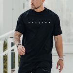 Gym King Rebellion Tee Black Men Clothing J2PFB44