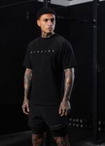 Gym King Rebellion Tee Black Men Clothing J2PFB44 - Image 3