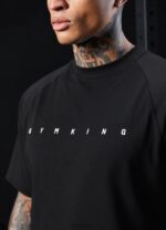 Gym King Rebellion Tee Black Men Clothing J2PFB44 - Image 4