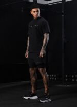 Gym King Rebellion Tee Black Men Clothing J2PFB44 - Image 5