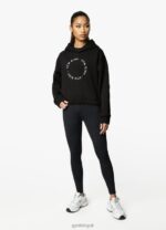 Gym King Recharge Drop Shoulder Hoodie Black Women Clothing J2PFB620 - Image 4
