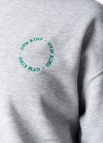 Gym King Recharge Oversized Crew Light Grey Marl Women Clothing J2PFB632 - Image 11