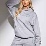Gym King Recharge Oversized Hood Light Grey Marl Women Clothing J2PFB621