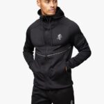 Gym King Reflect Poly Hood Black/Silver Men Clothing J2PFB269