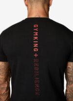 Gym King Resilience Tee Black/Red Men Clothing J2PFB41 - Image 3