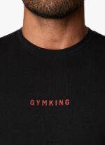 Gym King Resilience Tee Black/Red Men Clothing J2PFB41 - Image 5
