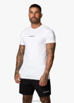 Gym King Resilience Tee White/Black Men Clothing J2PFB40 - Image 2