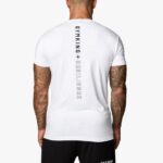Gym King Resilience Tee White/Black Men Clothing J2PFB40