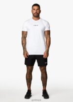 Gym King Resilience Tee White/Black Men Clothing J2PFB40 - Image 5