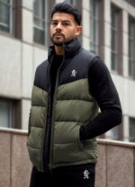 Gym King Resolute Gilet Khaki Men Clothing J2PFB310 - Image 6