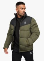 Gym King Resolute Puffer Black/Khaki Men Clothing J2PFB306 - Image 3