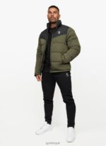 Gym King Resolute Puffer Black/Khaki Men Clothing J2PFB306 - Image 9