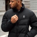 Gym King Resolute Puffer Black Men Clothing J2PFB305