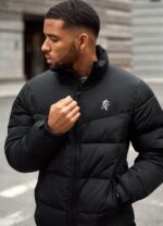 Gym King Resolute Puffer Black Men Clothing J2PFB305