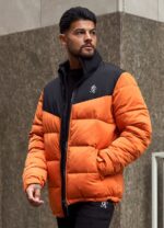 Gym King Resolute Puffer Black/Orange Men Clothing J2PFB309 - Image 2