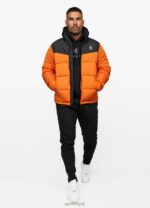 Gym King Resolute Puffer Black/Orange Men Clothing J2PFB309 - Image 7