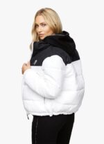 Gym King Resolute Puffer White/Black Women Clothing J2PFB640 - Image 2