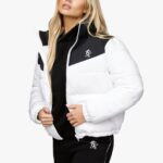 Gym King Resolute Puffer White/Black Women Clothing J2PFB640