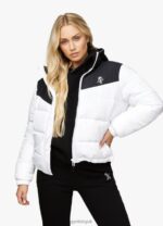 Gym King Resolute Puffer White/Black Women Clothing J2PFB640 - Image 7