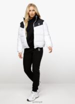 Gym King Resolute Puffer White/Black Women Clothing J2PFB640 - Image 8