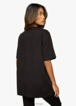 Gym King Script Bf Tee Black/Rose Gold Women Clothing J2PFB469 - Image 2