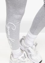 Gym King Script Legging Grey Marl Women Clothing J2PFB334 - Image 3