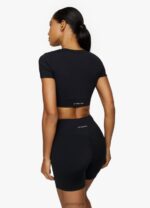 Gym King Scrunch Cap Sleeve Tee Black Women Clothing J2PFB450 - Image 2
