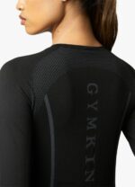 Gym King Seamless Ls Tee Black Women Clothing J2PFB444 - Image 3