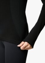 Gym King Seamless Ls Tee Black Women Clothing J2PFB444 - Image 4
