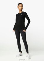 Gym King Seamless Ls Tee Black Women Clothing J2PFB444 - Image 5