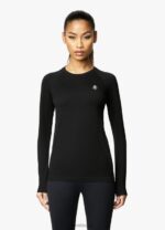 Gym King Seamless Ls Tee Black Women Clothing J2PFB444 - Image 7