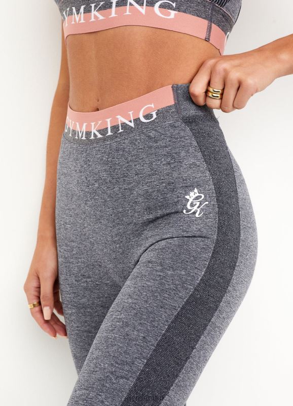 Gym King Seamless Results Legging Mid Grey/Brick Women Clothing J2PFB338 - Image 2