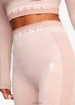 Gym King Seamless Results Leggings Pink Meringue Women Clothing J2PFB339 - Image 5