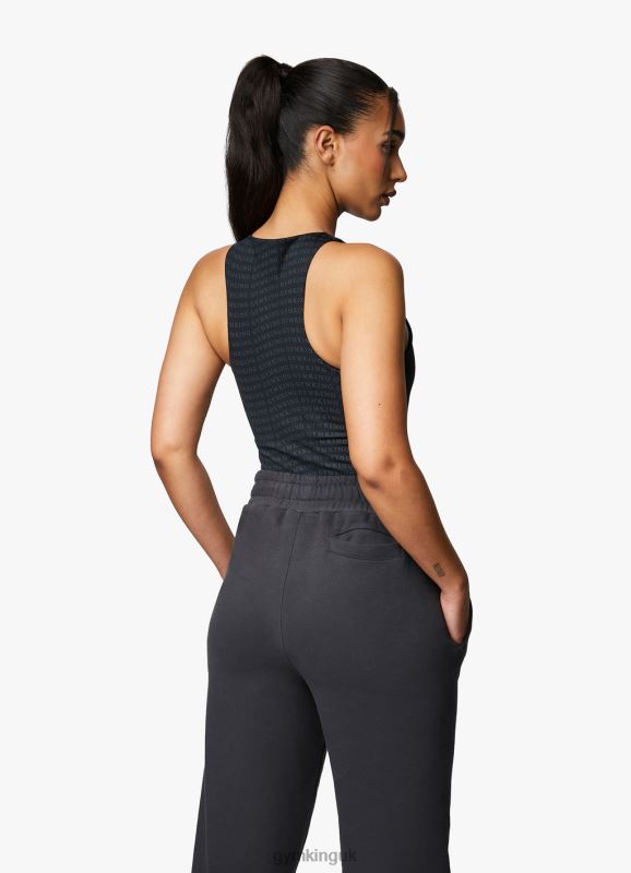 Gym King Shadow All Over Print Bodysuit Dark Pewter Print Women Clothing J2PFB416 - Image 10