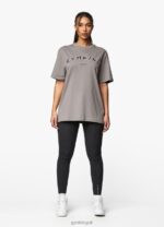 Gym King Shadow BF Tee Taupe Women Clothing J2PFB375 - Image 6