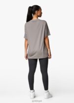 Gym King Shadow BF Tee Taupe Women Clothing J2PFB375 - Image 7