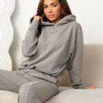 Gym King Shadow Loopback Hood Taupe Women Clothing J2PFB614