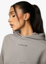 Gym King Shadow Loopback Hood Taupe Women Clothing J2PFB614 - Image 6
