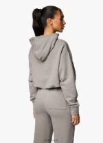 Gym King Shadow Loopback Hood Taupe Women Clothing J2PFB614 - Image 8