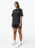 Gym King Shadow Raised Seam Cycle Short Dark Pewter Women Clothing J2PFB376 - Image 9