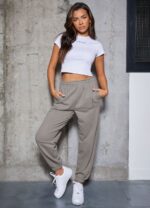 Gym King Shadow Relaxed Jogger Taupe Women Clothing J2PFB590 - Image 6