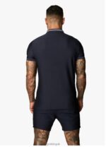 Gym King Signature Embroidered Polo Navy Men Clothing J2PFB79 - Image 2