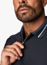 Gym King Signature Embroidered Polo Navy Men Clothing J2PFB79 - Image 7