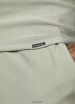 Gym King Signature Embroidered Polo Soft Khaki Men Clothing J2PFB155 - Image 6