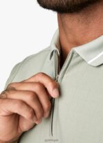 Gym King Signature Embroidered Polo Soft Khaki Men Clothing J2PFB155 - Image 7