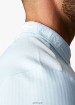 Gym King Signature Embroidered Polo Tranquil Blue Men Clothing J2PFB156 - Image 2