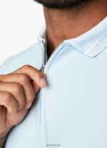Gym King Signature Embroidered Polo Tranquil Blue Men Clothing J2PFB156 - Image 7