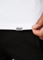 Gym King Signature Embroidered Polo White Men Clothing J2PFB80 - Image 5